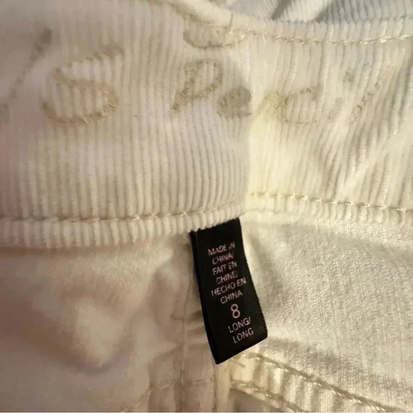 Victoria’s Secret VS Pencil Off White Corduroy Pants - Picture 4 of 14